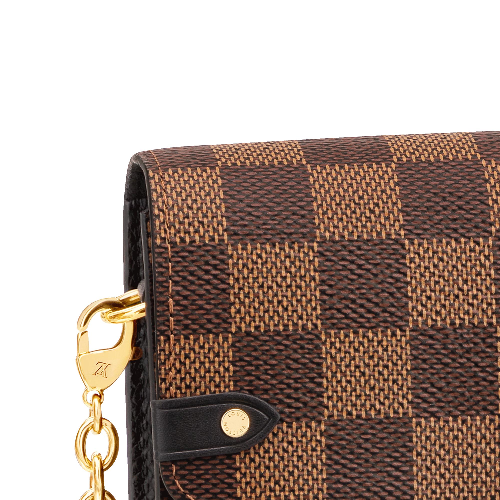 Louis Vuitton Damier Ebene Wallet on store Chain